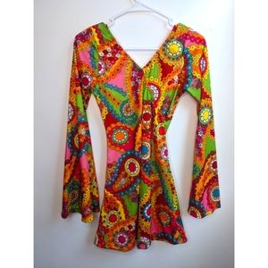 Leg Avenue Groovy 60s Halloween Costume Top/Dress